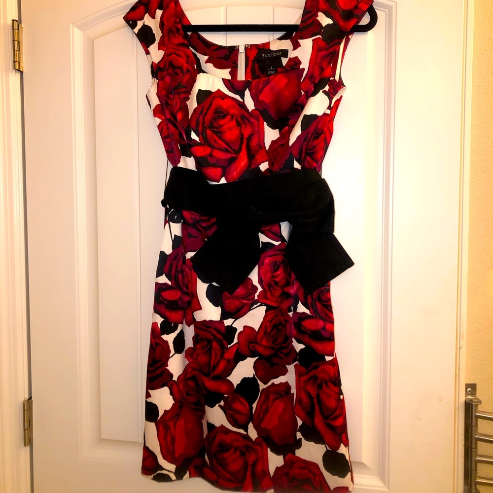 Gorgeous Roses WHBM Bow Dress